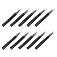 10 Pcs Empty Manicure Pens Lip Gloss Pen Twisting Brush Applicator 3ml Pp