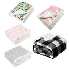 Sherpa Throw Blanket Super Soft Warm Ultra Luxurious Fleece Blanket with Plush