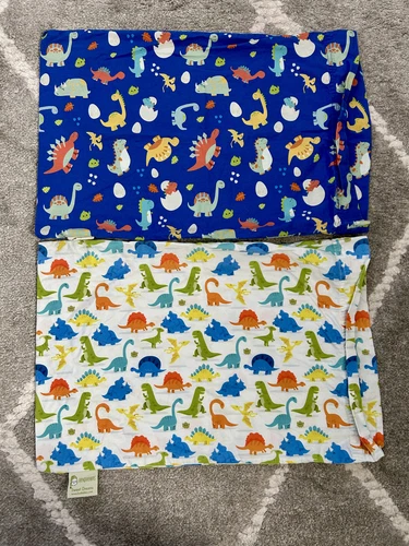 KeaBabies Toddler Pillowcases Happy Dino and Dinoworld - dinosaur theme (for 2)
