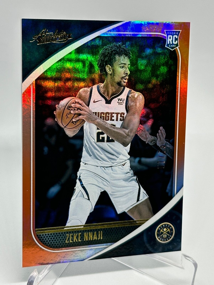 2020-21 Panini Absolute Memorabilia - Zeke Nnaji #25 Orange
