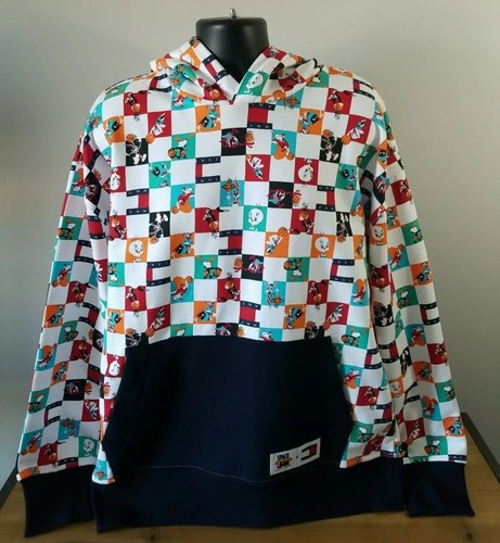Men's Hilfiger Space Jam Legacy x Tommy Looney Tunes Sweater Hoodie Rare Size XL