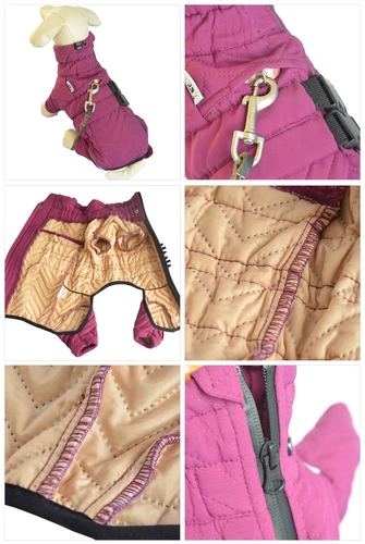 Dog Winter Coat 4 Legs Covered Windproof Waterproof Reflective Warm Dog Clothing - Picture 22 of 65