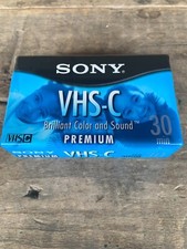 Sony Premium VHS-C 30 min SP or 90 min EP Camcorder Blank Tape TC-30VHGL