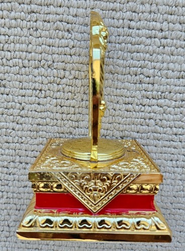 Kalachakra Buddhism Tenfold Powerful Protection Plack With Stand Solid Metal - Picture 3 of 9
