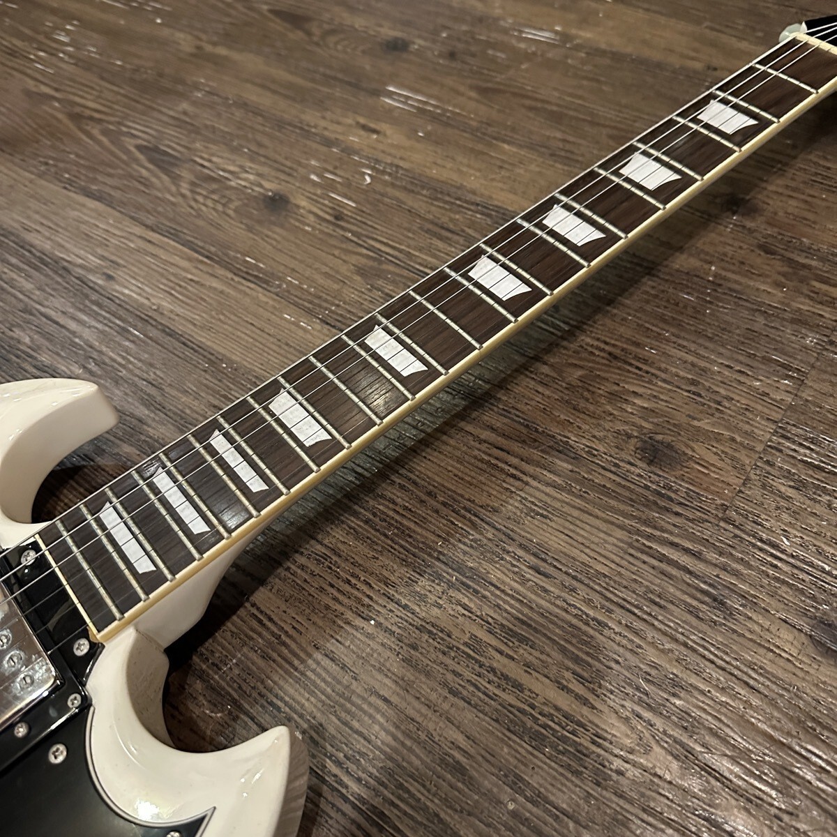 ギター Blitz by Aria SG Blitz by Aria Pro II SG Double Cutaway (Cherry Red) – Cool