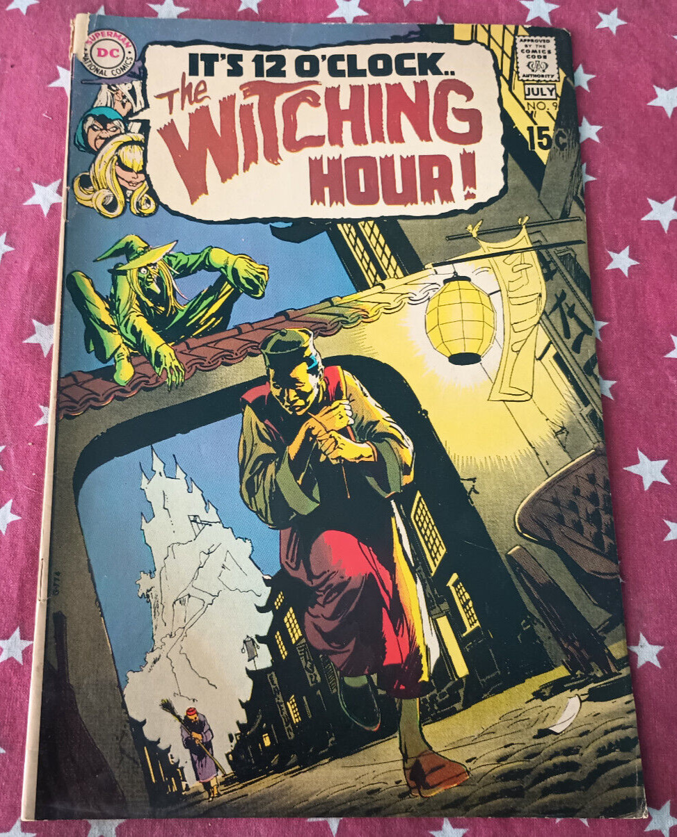 The Witching Hour #9 Horror Comic Neal Adams Cover Art Good Cover Top Piece Out