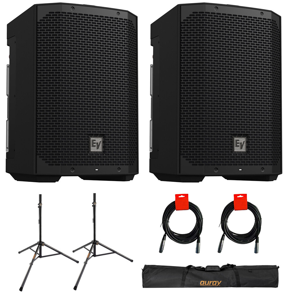 Everse8 2台セット 極上美品 Electro-Voice Electro-Voice EVERSE 8 Loudspeaker (Pair) w/ Speaker Stand & 2x
