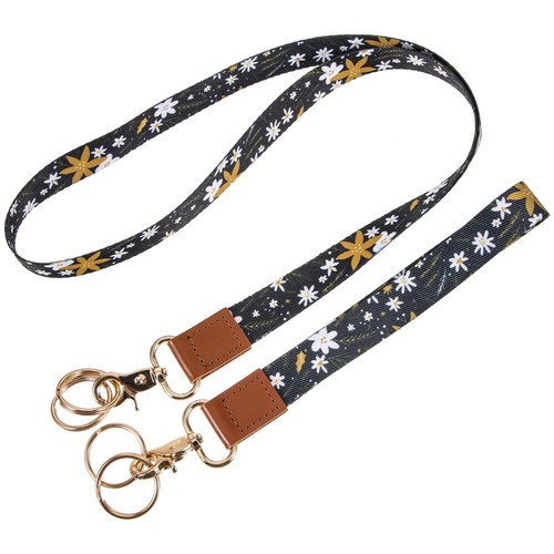 1 Set Women Outdoor Portable Wrist Lanyard ID Badge Holder Lanyard - Photo 4/12