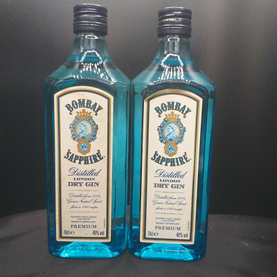 Bombay Sapphire Distilled London Dry Gin 40% Alkohol England 2 x 0,7 Liter