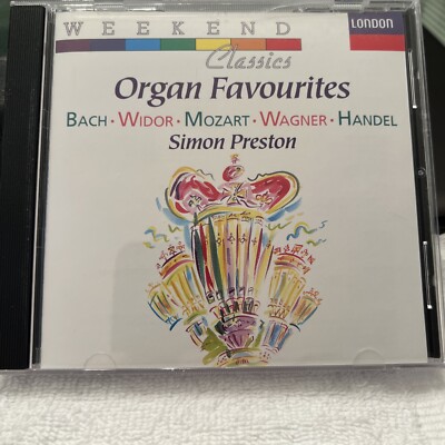 Organ Favorites by Simon Preston (CD, 1990) Decca Bach, Widor, Wagner, Handel