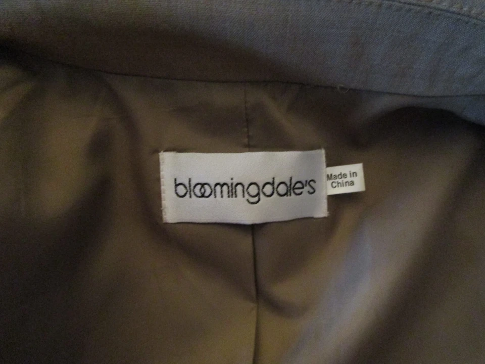 Chaqueta para mujer Bloomingdale’s mezcla de lana/spandex Blaze beige talla 10 Foto 3 de 4