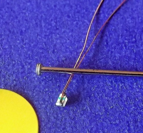 YMQ0603Y 20 piezas AMARILLO 0,1 mm cobre esmaltado cableado pre-soldado SMD modelo led hágalo usted mismo - Imagen 2 de 3