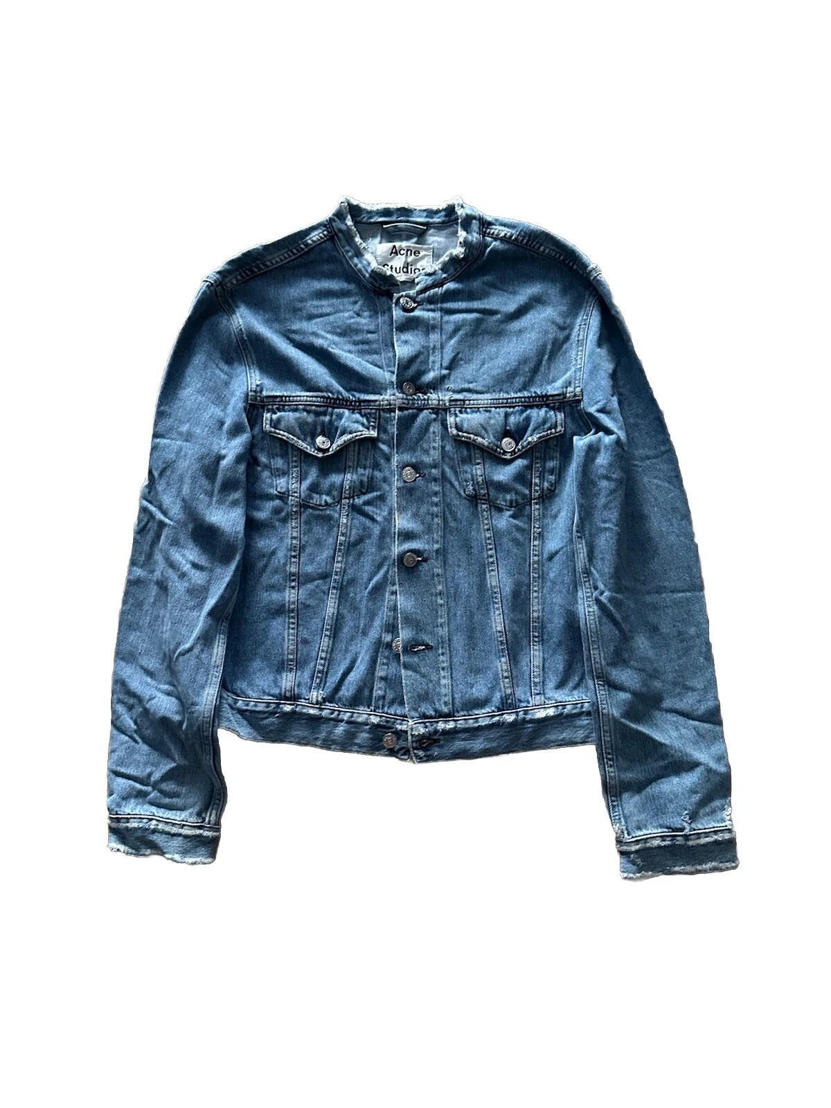 Acne Studios IND F Ray Giacca Denim Uomo Taglia 54 Made In Italy