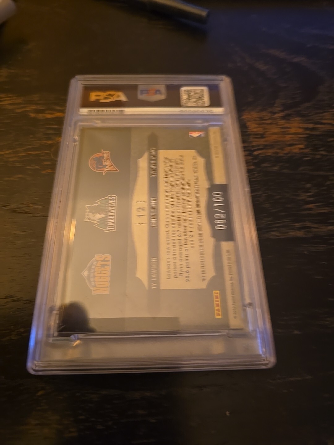 Steph Curry RC SP /100 PSA 6 POP 1 EX-MT Rookie Card RARE Swatches Worn 2010 ! view 2