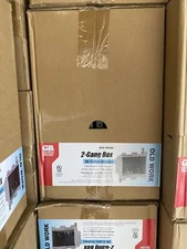 Case Of 30- 2-gang 26 Cubic Inches Remodel Old Work Electrical Boxes