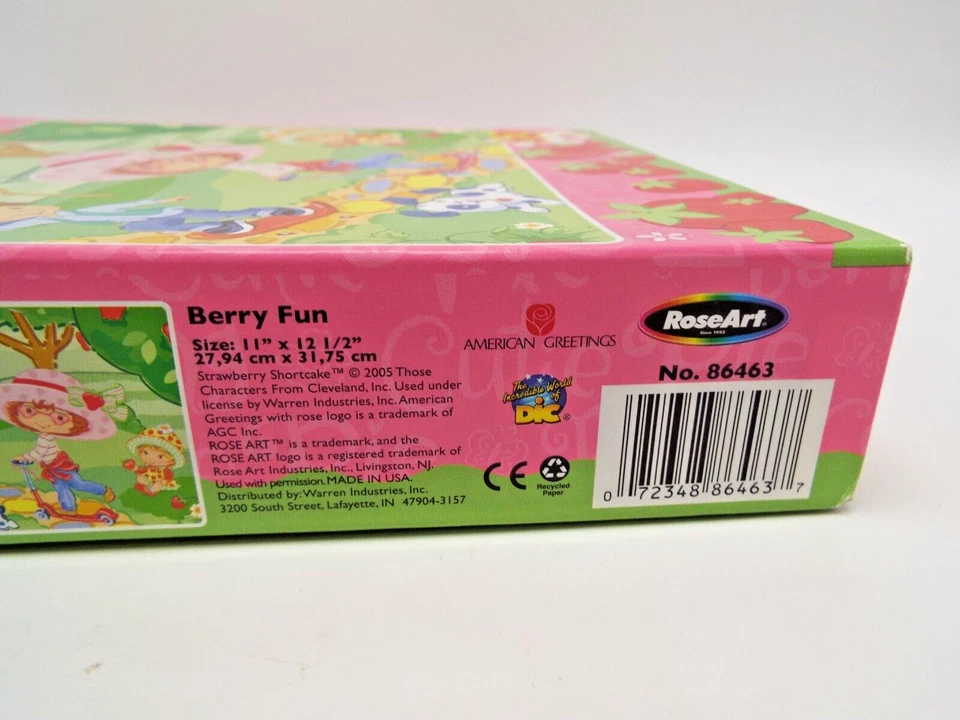 Strawberry Shortcake "Berry Fun" Roseart 63-piece jigsaw puzzle  2005  NEW - Image 3 of 4