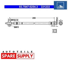 BREMSSCHLAUCH FÜR VW BEETLE BORA EOS GOLF ATE 83.7847-0254.3