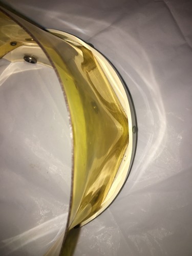 Vintage Bell 240 Motorcycle Helmet Visor Shield Yellow Tint - Picture 8 of 10