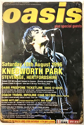 TIN SIGN new 8x12 Oasis rock roll band music concert Liam Noel Gallagher  C32