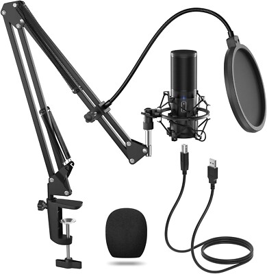 TONOR Q9 USB-Gaming-Mikrofon   Perfektes Kondensatormikrofon-Kit für Podcasting