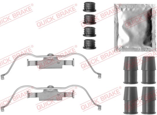 Quick Brake 109-1790 ZubehöRset, Scheibenbremsbelag FüR Land Rover-image