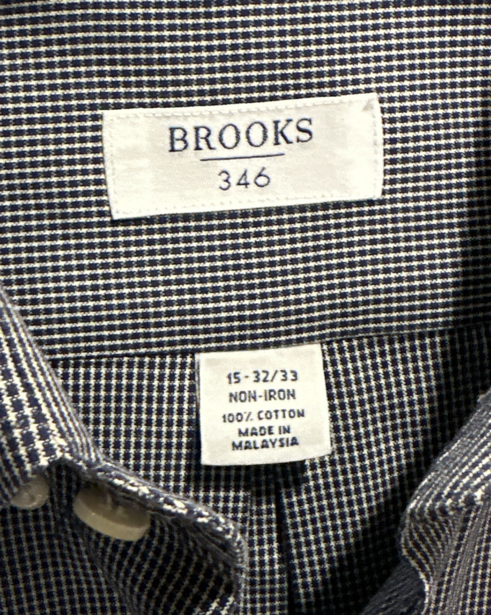Brooks Brothers セミワイドカラー16-32/33 REGULAR Brooks Brothers Brooks 346 Men's 15 32-33 Blue Button Down