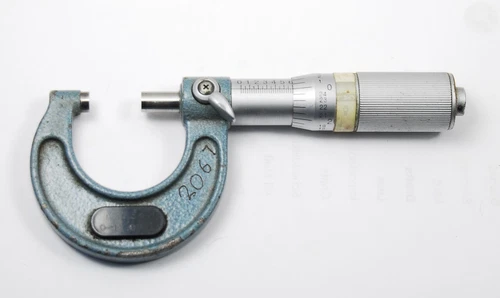 0 TO 1  INCH  MICROMETER .0001 VERNIER CARBIDE TIPS REAL CLEAN (F-4-2067)
