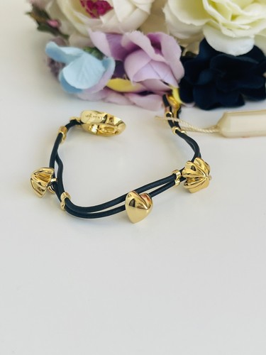 Bracciale Molecole Flower Con Ciondolini E Cordino - Foto 8 di 9