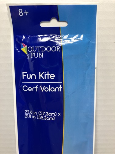 Kite Happy Face 22.6 Inch Tall with Handle Line & Ring by Fun Kite - Picture 3 of 10