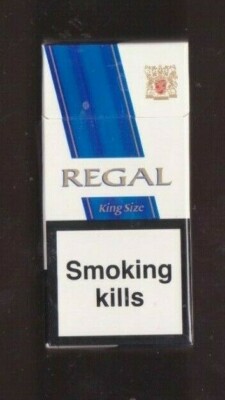 fake regal cigarettes EMPTY PACKET 10 REGAL King Size E