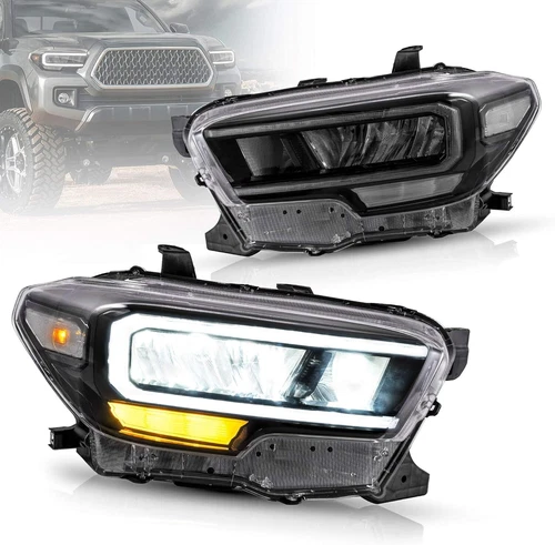 VLAND Full LED Reflector Headlights For 2015-22 Toyota Tacoma Front Lamps L+R - Picture 1 of 24