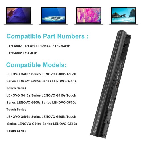 L12M4E01 L12S4A02 L12S4E01 Battery for Lenovo G400s G405s G500s G505s 2600mAh US - Picture 3 of 11