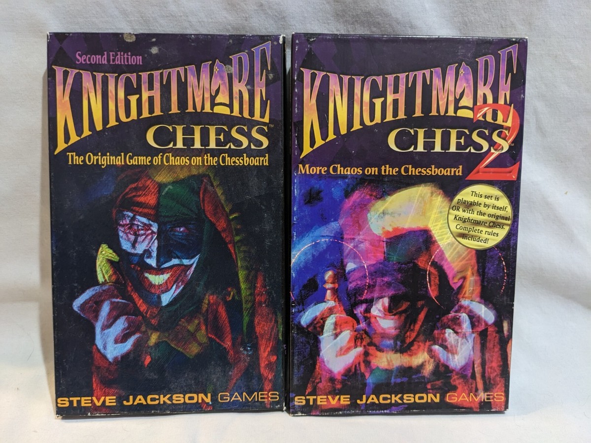 Knightmare Chess Box 1 & Box 2, Used, CIB, Cards in very