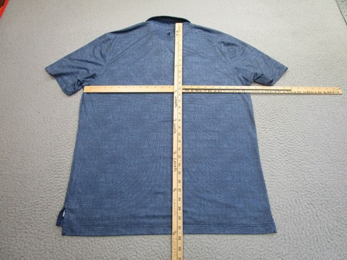 Pepperdine Waves Shirt Mens L Blue Johnnie-O Performance Polo Golf Preppy UPF 50 - Picture 6 of 10