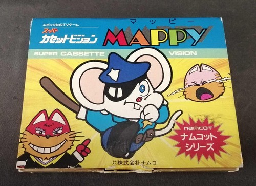 Epoch Namcot Series Mappy Super Cassette Vision Japan Retro Game - Afbeelding 1 van 15