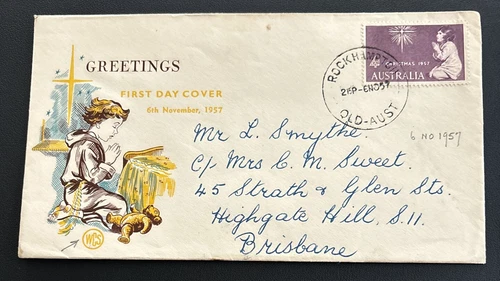 Australia FDC WCS 1957 Greetings