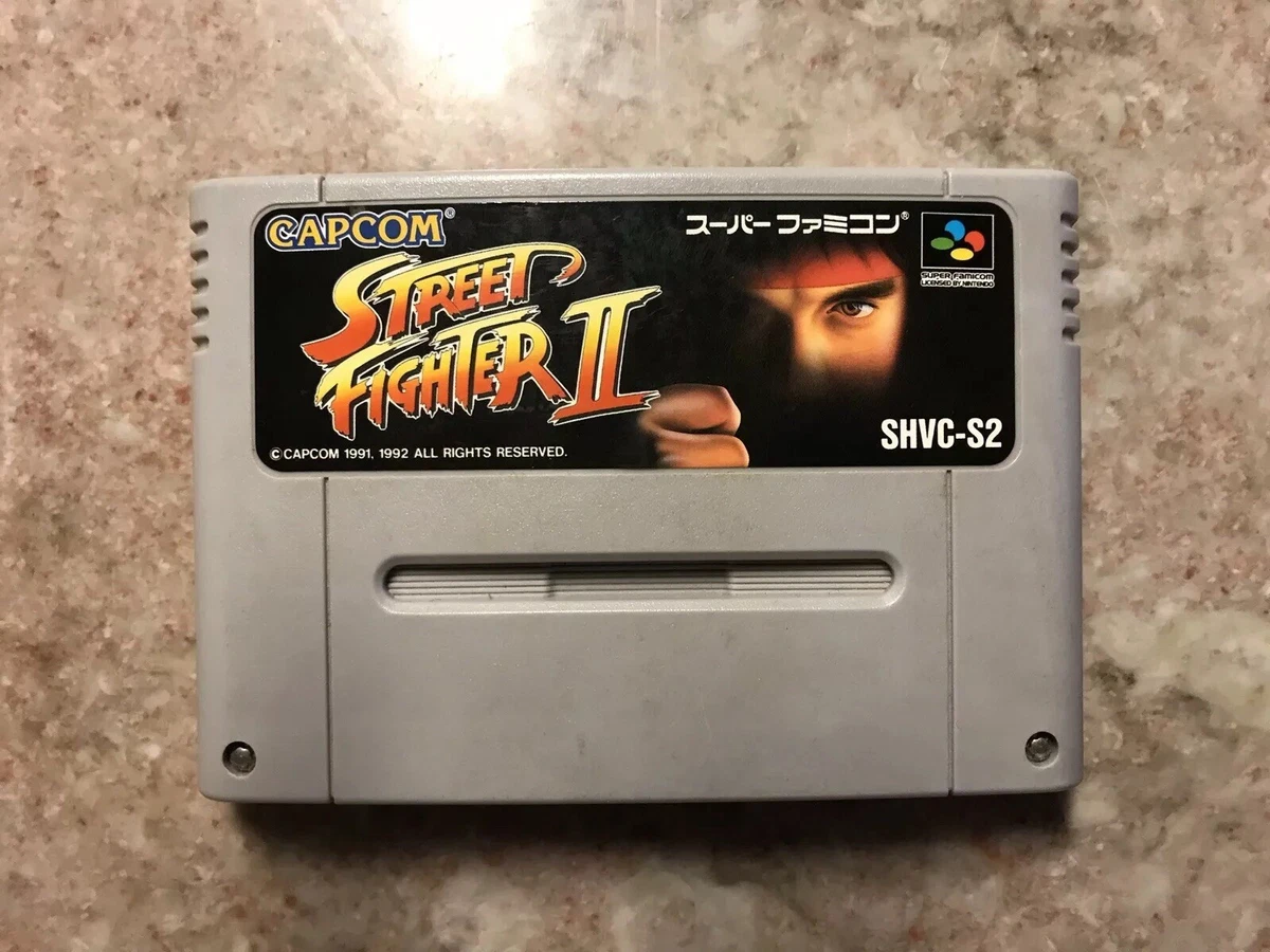 Street Fighter 2 Original Completo Super Famicom Nintendo Capcom Cartucho - Melhora o Preço