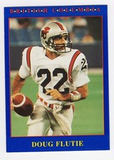 1990 Jogo CFL Doug Flutie Card #111 BC Lions Boston College Running to Camara