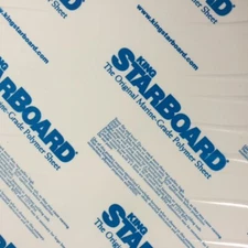 king starboard NEW 1.5 x 12 x 47 new White Marine polymer sea board 24 48 54 27