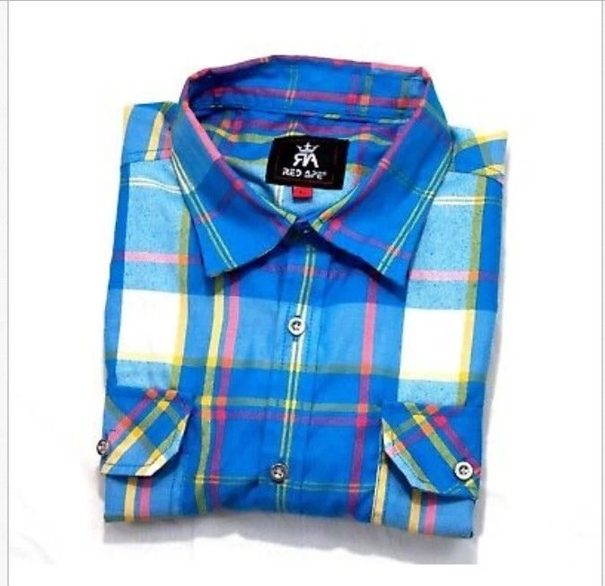 Red Ape Mens Short Sleeve Button Front Shirt Size Large - Image 4 of 4