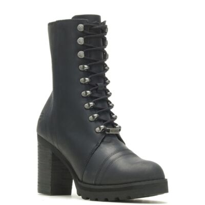 Harley-Davidson Women's 7'' Seneca Lace Up Riding Boot Black - D84701, Black
