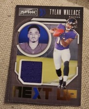 E-Tylan Wallace 2021 Football Panini Playbook Next Up Insert Patch #NXT-TWA AJ 