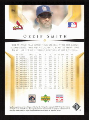 Ozzie smith 2004primecut サインカード 2004 SP Legendary Cuts #86