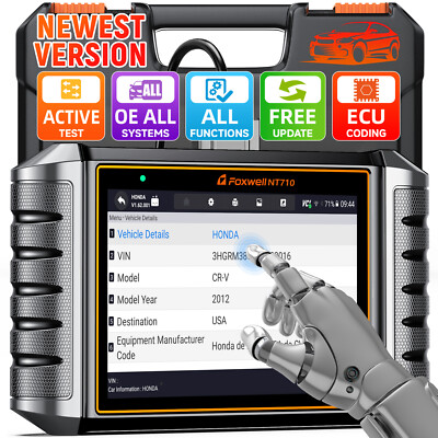 FOXWELL NT710 For Ford Bidirectional Car OBD2 Scanner Diagnostic E-CU Coding DPF