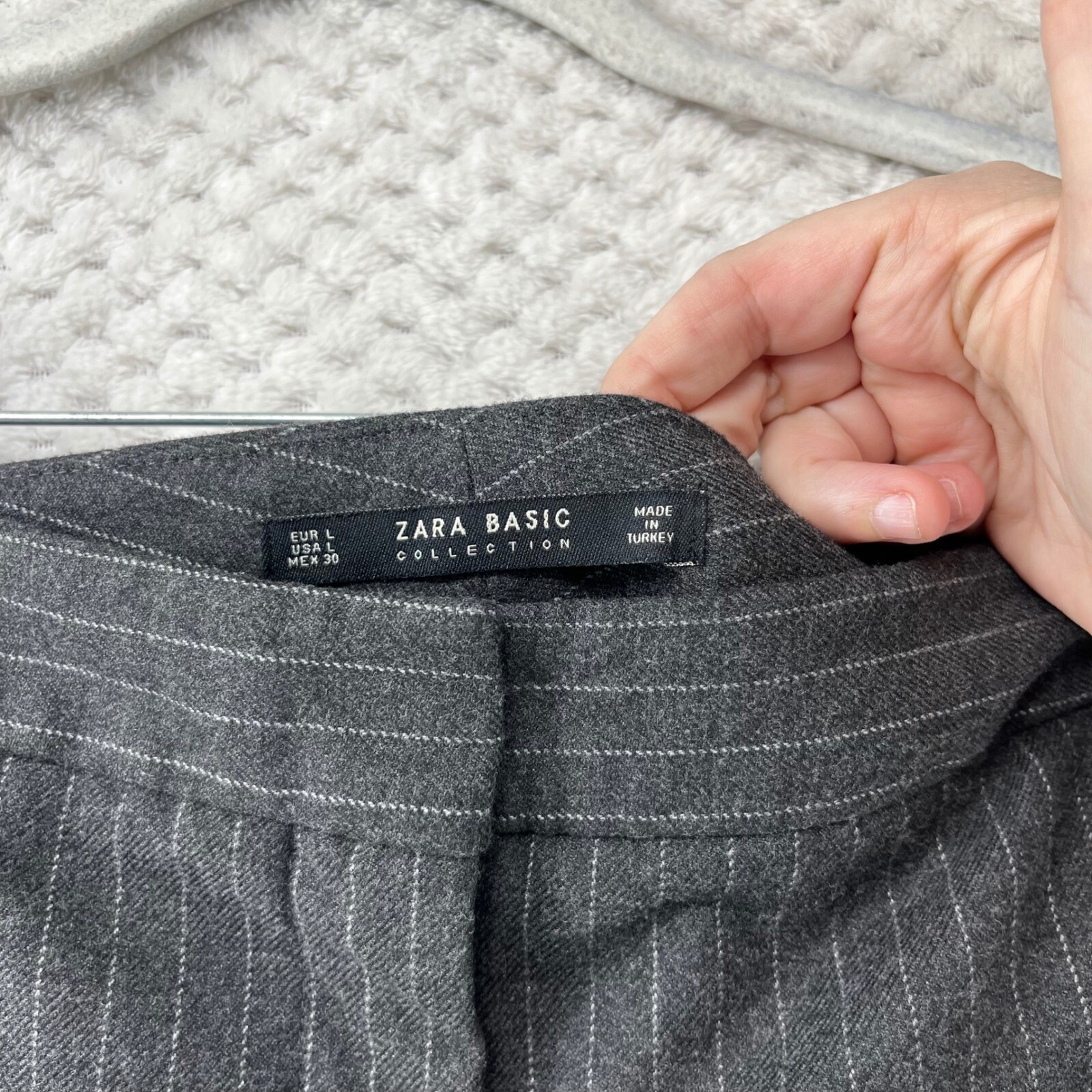 Zara Basic Collection Pinstripe Career Dress Pant… - image 6