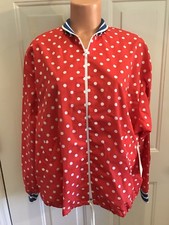David Smith, Size Large, Lightweight Jacket, In Polka Dots & Stripe Accents. New