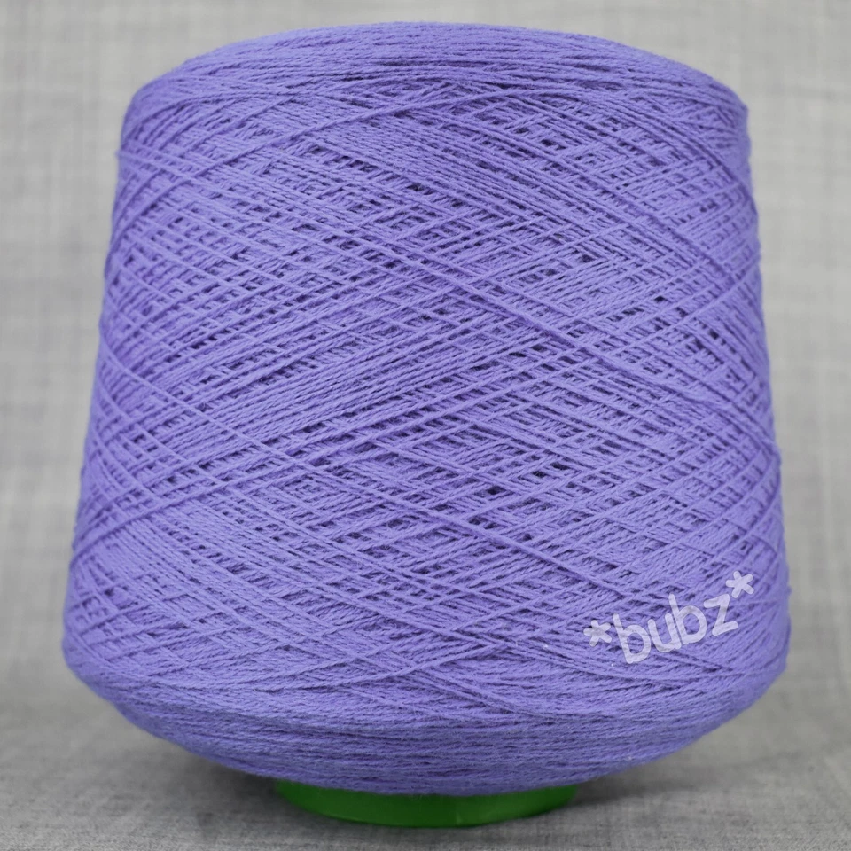 YARNONCONE BRITISH SOFT PURE LAMBSWOOL 2 3 PLY 400g CONE KNITTING WOOL YARN PURPLE LILAC