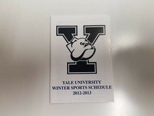 Yale University 2012/13 Winter Sports Pocket Schedule