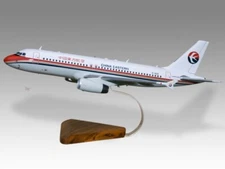 Airbus A320 China Eastern Desk Wood Airplane New Model Small Scale 1/130
