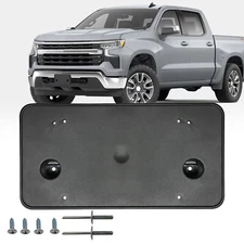 For 2023-2024 Silverado 1500 Front Bumper License Plate Frame Tag Holder Bracket